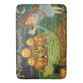 Young Witch's Brew: Pompoen Mannen op Magick Altar Badmat (Voorkant Verticaal)
