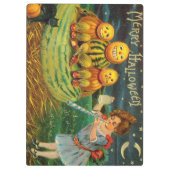 Young Witch's Brew: Pompoen Mannen op Magick Altar Klembord (Achterkant)