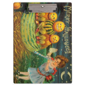 Young Witch's Brew: Pompoen Mannen op Magick Altar Klembord (Voorkant)