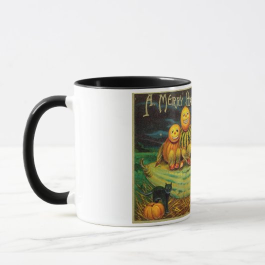 Young Witch's Brew: Pompoen Mannen op Magick Altar Mok (Links)