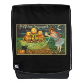 Young Witch's Brew: Pompoen Mannen op Magick Altar Rugtassen (Voorkant)