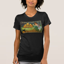 Young Witch's Brew: Pompoen Mannen op Magick Altar T-shirt