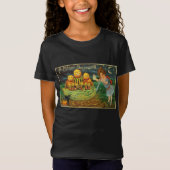 Young Witch's Brew: Pompoen Mannen op Magick Altar T-shirt (Voorkant)