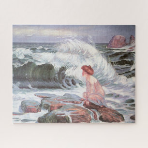 Young Woman and the Big Wave (door Frantisek Kupka Legpuzzel