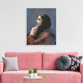 Young Woman at Prayer, 1879 (olie op doek) Canvas Afdruk (Insitu (Woonkamer))