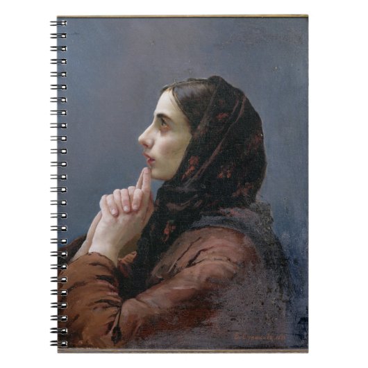 Young Woman at Prayer, 1879 (olie op doek) Notitieboek (Voorkant)