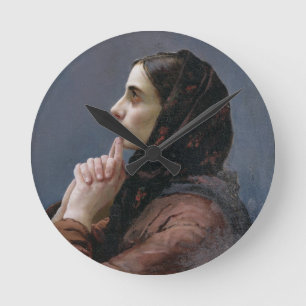 Young Woman at Prayer, 1879 (olie op doek) Ronde Klok
