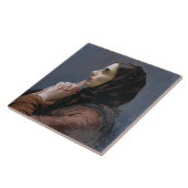 Young Woman at Prayer, 1879 (olie op doek) Tegeltje (Zijkant)