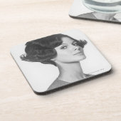 Young Woman Bier Onderzetter (Linkerzijde)