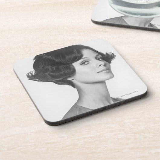 Young Woman Bier Onderzetter (Linkerzijde)