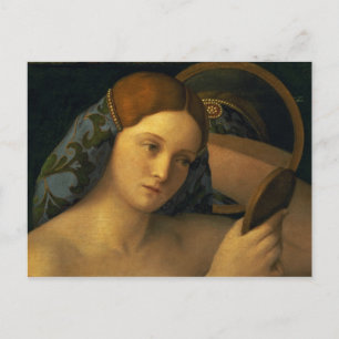 Young Woman bij haar Toilet Briefkaart