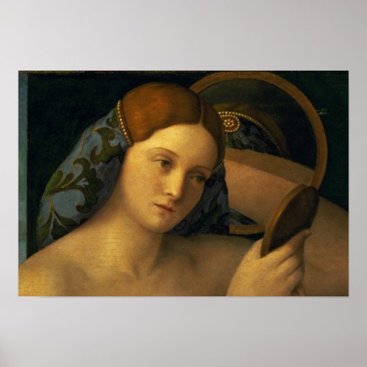 Young Woman bij haar Toilet Poster (Voorkant)