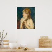 Young Woman Braiding - Auguste Renoir Fine Art Pos Poster (Keuken)