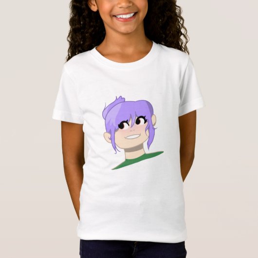 Young Woman Cartoon T-shirt (Voorkant)