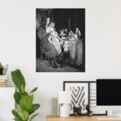 Young Woman, Cat & Dolls, jaren '20 Poster (Thuiskantoor)