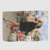 Young Woman Celebrating Victory (Vincenzo Irolli) Golfhanddoek (Horizontaal)