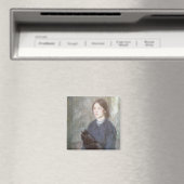 Young Woman Holding Black Cat (door Gwen John) Magneet (Insitu (Vaatwasser))