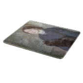 Young Woman Holding Black Cat (door Gwen John) Snijplank (Hoek)