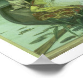 Young Woman in a Boat, Reflections, c.1870 (oil) Poster (Hoek)