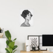 Young Woman Poster (Thuiskantoor)