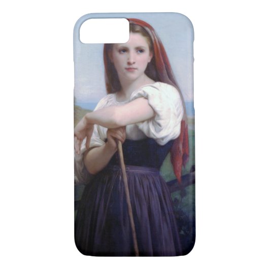 Young Woman Shepherdess, Bouguereau Case-Mate iPhone Case (Achterkant)