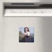 Young Woman Shepherdess, Bouguereau Magneet (Insitu (Vaatwasser))