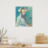 Young Woman w/Straw Pet - Berthe Morisot Fine Art Poster (Keuken)