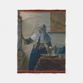 Young Woman Water Pitcher Vermeer Fleece Blanket Deken (Voorkant)