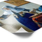 Young Woman with a Water Pitcher by Vermeer Foto Afdruk (Hoek)