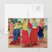 Young Women on the Volga, 1915 Briefkaart (Voorkant / Achterkant)