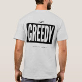 YoungBleeders' - Ik ben niet GREEDY T-shirt (Achterkant)