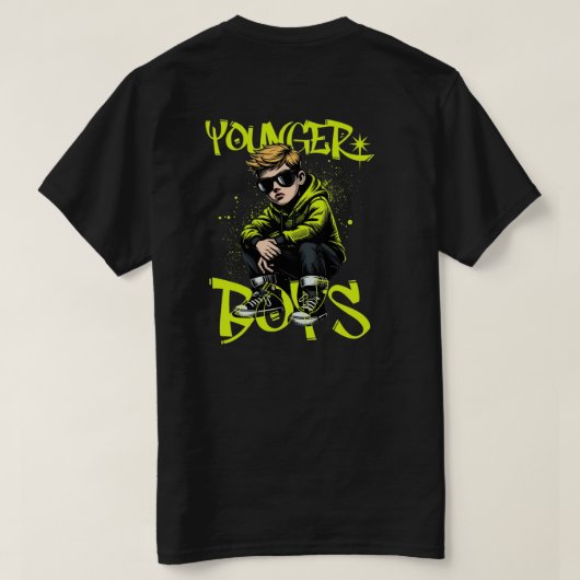 Younger Boys T-shirt (Design achterkant)