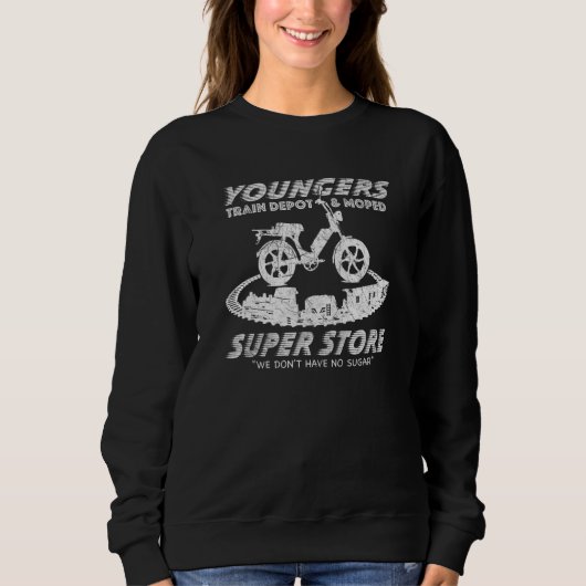 Youngers Train Depot & Moped Super Store Trui (Voorkant)
