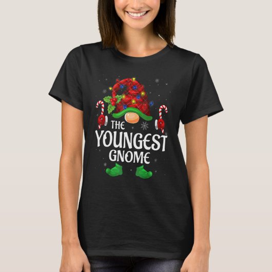 Youngest buffalo Red Play Matching Family C T-shirt (Voorkant)