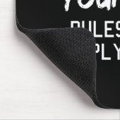 Youngest Child Shirt Rules Don't Apply To Me Sibli Muismat (Hoek)