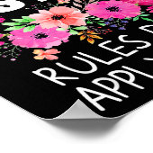 Youngest Sister Shirt Rules Don't Apply To Me Matc Poster (Hoek)