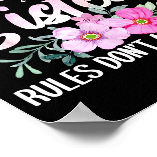 Youngest Sister Tee Rules Don't Apply To Me Funny  Poster (Hoek)