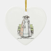 Youngest & Tallest, Jane Austen Pride en Prejudic Keramisch Ornament (Voorkant)
