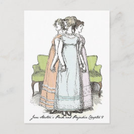 Youngest & Tallest, Jane Austen Pride & Prejudice Briefkaart