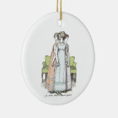 Youngest & Tallest - Jane Austen Pride & Prejudice Keramisch Ornament (Rechts)