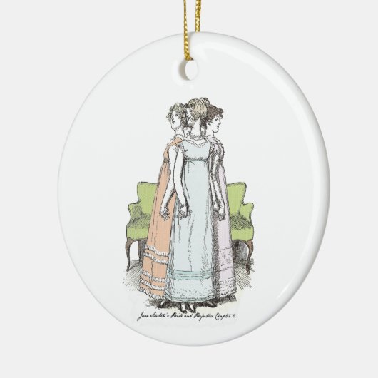 Youngest & Tallest - Jane Austen Pride & Prejudice Keramisch Ornament (Links)