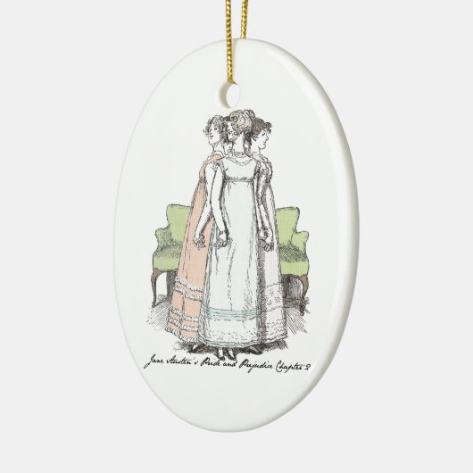 Youngest & Tallest, Jane Austen Pride & Prejudice Keramisch Ornament (Links)