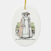 Youngest & Tallest, Jane Austen Pride & Prejudice Keramisch Ornament (Voorkant)