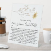 YOUNGSTOWN COOKIE TAFEL TEKEN BRUILOFT RECLAMEBORD MET VOETSTUK (Insitu)