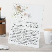 YOUNGSTOWN COOKIE TAFEL TEKEN BRUILOFT RECLAMEBORD MET VOETSTUK (Insitu)