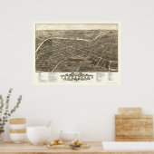 Youngstown, OH Panoramic Map - 1882 Poster (Keuken)