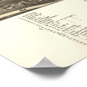 Youngstown Ohio 1882 Antiek Panoramische Kaart Poster (Hoek)