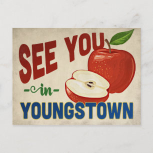 Youngstown Ohio Apple - Vintage Travel Briefkaart