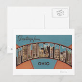 Youngstown, Ohio - Grote letterscènes Briefkaart (Voorkant / Achterkant)