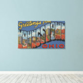 Youngstown, Ohio - Grote letterscènes Canvas Afdruk (Insitu (Houten vloer))